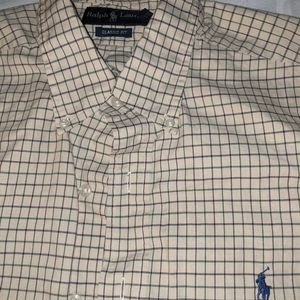 Mens L Polo button down
